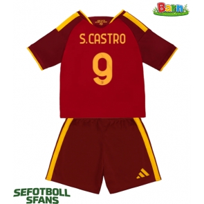 AS Roma Santiago Castro #9 Hemmaställ Barn 2026-27 Kortärmad (+ Korta byxor)